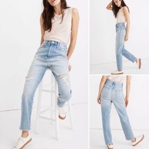 Madewell The Mom Jean size 27 Light Blue